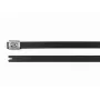 HellermannTyton MBT14HFC-SS316/SP-BK ruostumaton teräskaapelinippuside, 362 mm x 7,9 mm, musta polyesteripinnoitettu, pallokiinnitys, 1 kpl 111-00295