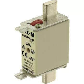 Eaton 63NHG000B NH-sulake, koko 0, 63 A, 500 V AC, gG