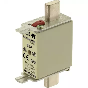Eaton 63NHG000B NH-sulake, koko 0, 63 A, 500 V AC, gG
