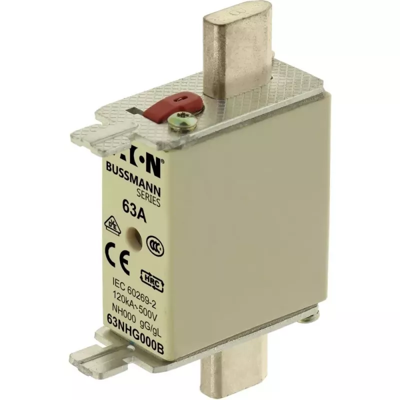 Eaton 63NHG000B NH-sulake, koko 0, 63 A, 500 V AC, gG