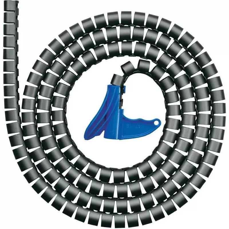 HellermannTyton Helawrap HWPP spiraalikaapelikiinnike, harmaa, 25 m, 16 mm 161-64502