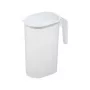 PLAST TEAM mehukannu 1,5 L, läpinäkyvä/valkoinen, PP TPE-tiivisteellä 11200800