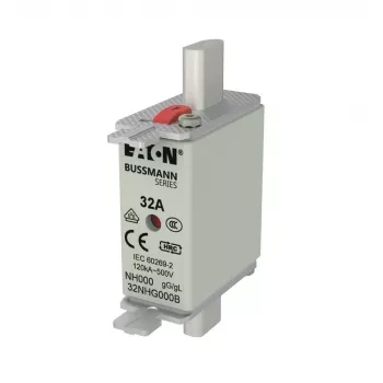 Eaton 32NHG000B NH-sulakevaroke mekaanisella ilmaisimella, 32 A, 500 V AC, koko 000, gG, 3 kpl:n pakkaus