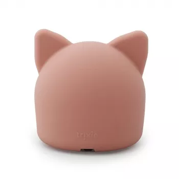 Trixie Baby yöpöytävalaisin kissa - ladattava LED-silikoni valaisin kosketusanturilla, lämmin valkoinen & 7 värin vaihto