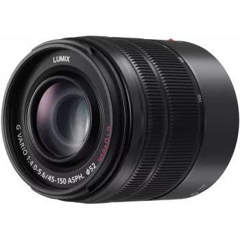 Panasonic Lumix G X Vario 45-150mm f/4.0-5.6 ASPH. MEGA O.I.S. objektiivi (musta) H-FS45150E-K