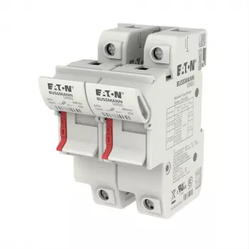 Eaton CH142DU 2-napainen sylinterimäinen sulakepidike, 50 A, 690 V AC, DIN-kiskokiinnitys, 14 x 51 mm
