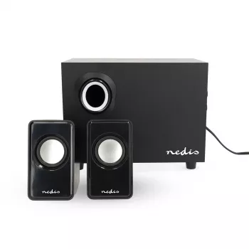 Nedis CSPR10021BK 2.1 PC-kaiutinsarja, 33 W, USB-virta, musta