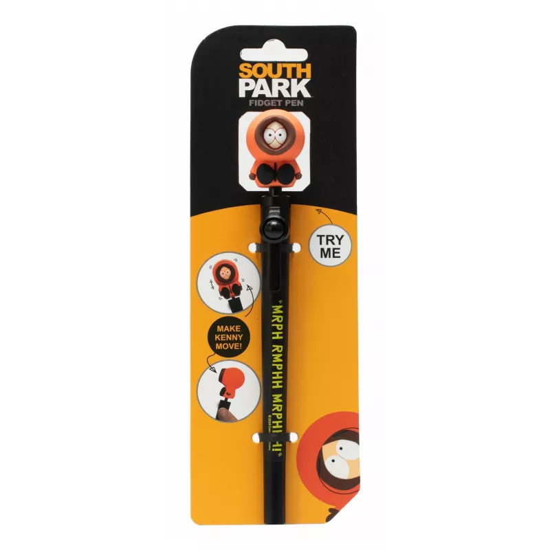 THUMBS UP Fidget Pen - South Park kuulakärkikynä, musta muste, 1,0 mm 5056563717447