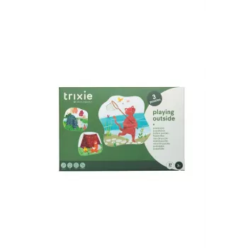 TRIXIE Dog Activity Roll-Out herkkujen annostelija pulmapelilelu, 3 osaa, säädettävä vaikeustaso, sisä- ja ulkokäyttöön