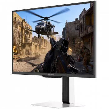 LORGAR 24,5 tuuman Full HD IPS 400Hz -pelinäyttö, Dual LED, HDR600 Ready, korkeussäädettävä, valkoinen