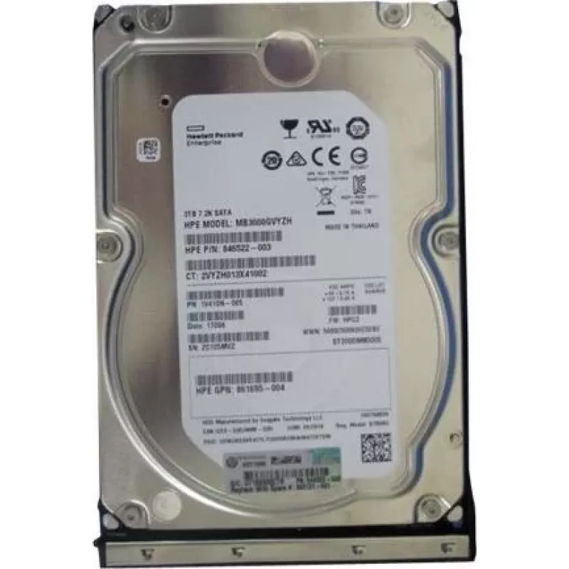 HPE 3TB 6G 7.2K LFF SATA Midline Low Power -kiintolevy (862131-001)