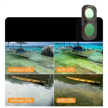 Sunnylife magneettinen CPL-suodatin Insta360 Luna Ultralle (LU-FI235-C)