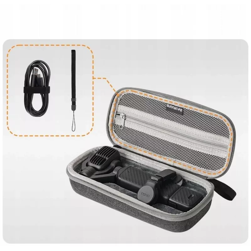 SUNNYLIFE kova kotelo DJI Osmo Pocket 4 Pro / 4p – harmaa
