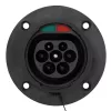 Akyga AK-SC-E26 Type-2-EV-latauspistoke (uros), kolmivaiheinen, 32 A, IP44, musta