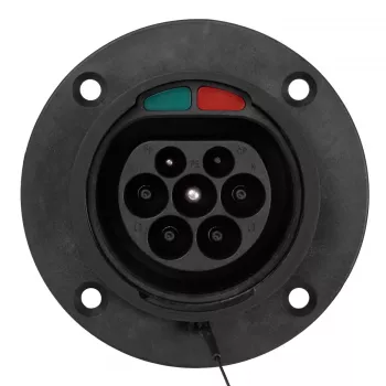 Akyga AK-SC-E26 Type-2-EV-latauspistoke (uros), kolmivaiheinen, 32 A, IP44, musta