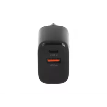 MOVANO GaN 20W USB-C PD + USB-A laturi (musta)