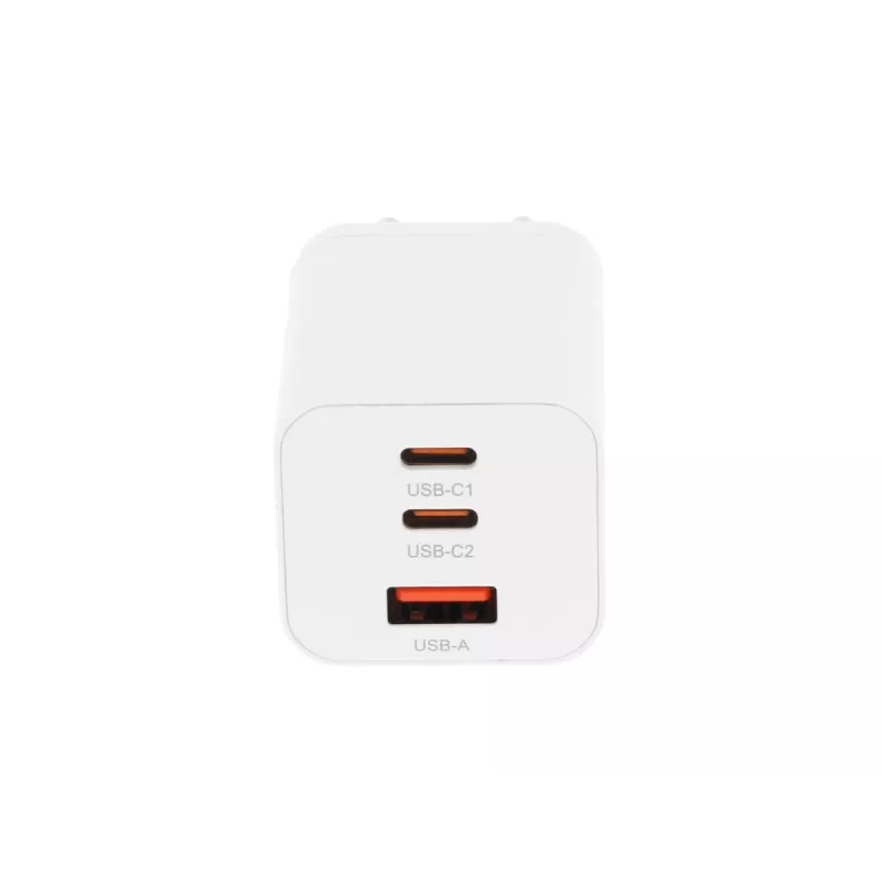 MOVANO GaN 65W 2x USB-C PD + USB-A laturi (valkoinen)