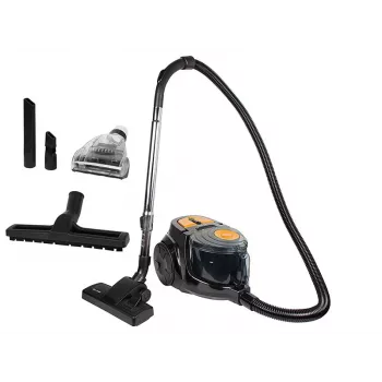 BLOW C899 pussiton syklonipölynimuri, 700 W, 2,5 L, HEPA H13, musta/punainen