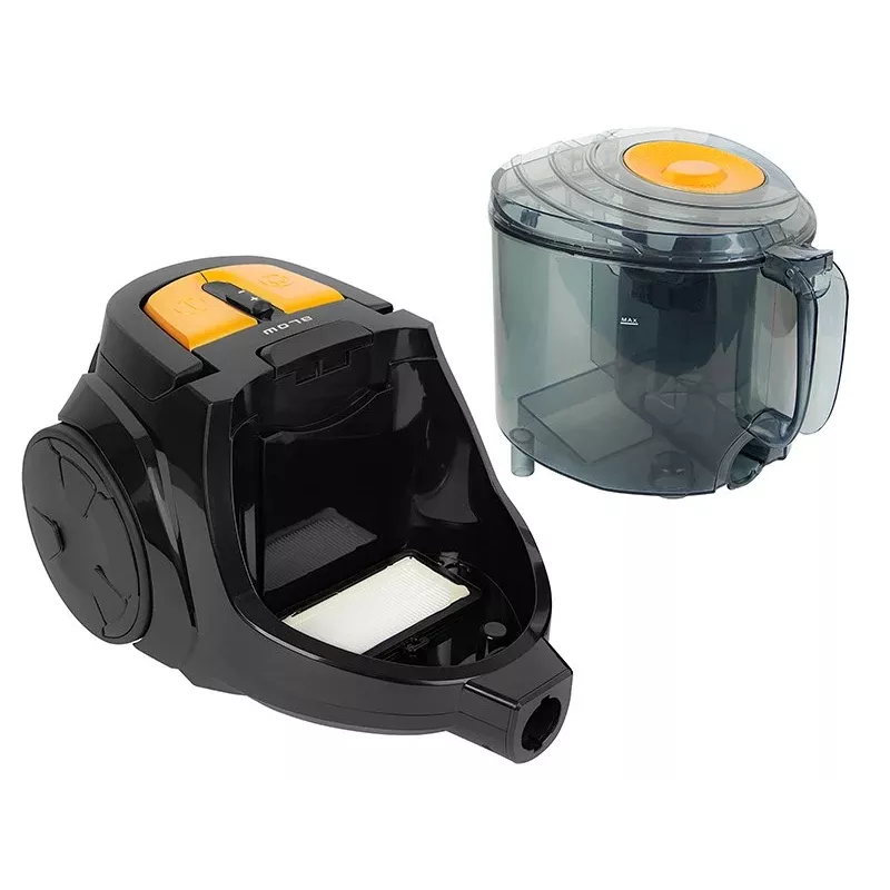 BLOW C899 pussiton syklonipölynimuri, 700 W, 2,5 L, HEPA H13, musta/punainen