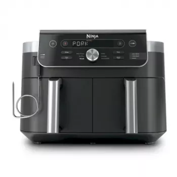 Ninja Dual Zone XL DZ950EU kiertoilmakypsennin 9,5 L 2470 W, musta/harmaa