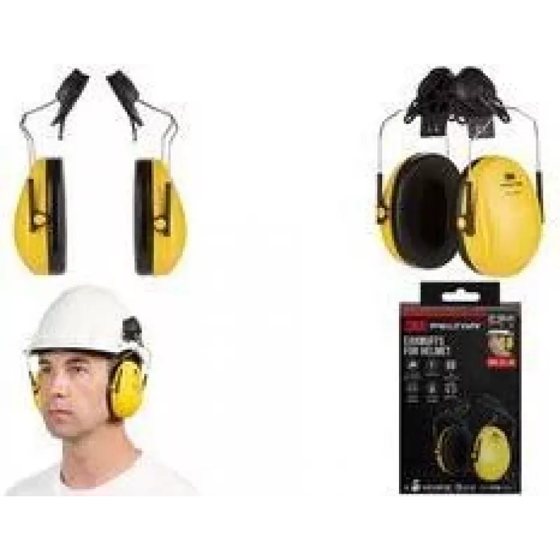 3M PELTOR Optime I H510P3E kypäräkiinnitteiset kuulonsuojaimet, keltainen H510P3E-1