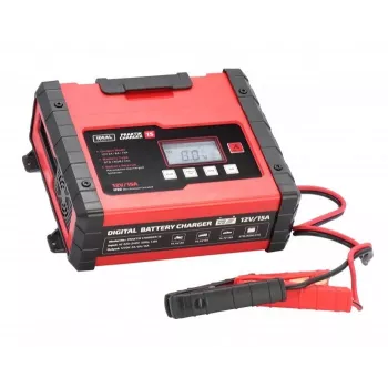 IDEAL laturi PRAKTIK CHARGER 15 LCD, latausjännite: 12V/6V, 15A/7.5A, 9-vaiheinen automaattinen, IP65