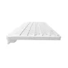 NATEC Tang US langaton Bluetooth + 2,4 GHz Silent Slim -näppäimistö, valkoinen