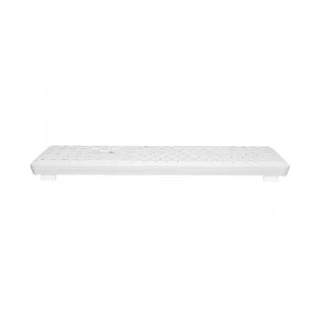 NATEC Tang US langaton Bluetooth + 2,4 GHz Silent Slim -näppäimistö, valkoinen