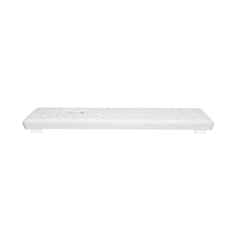NATEC Tang US langaton Bluetooth + 2,4 GHz Silent Slim -näppäimistö, valkoinen