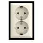 BUSCH-JAEGER SCHUKO kaksoispistorasia pinta-asennus Safety 202 EAPBJ-522 (2TKA00005532)