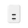 CRONG 35W Dual USB-C PD 3.0 PPS GaN seinälaturi - valkoinen