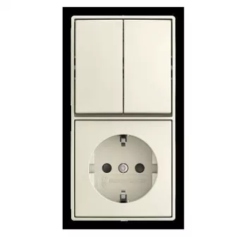 BUSCH-JAEGER kaksinkertainen vaihtokytkinosa 2601/5/20 EAPBJ-522 (2TKA00005539)