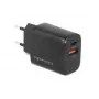 MOVANO GaN 30W USB-C PD + USB-A seinälaturi (musta)