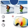 Rockbros SP284 lasten laskettelulasit Anti-Fog UV400 harmaa linssi punainen peili musta