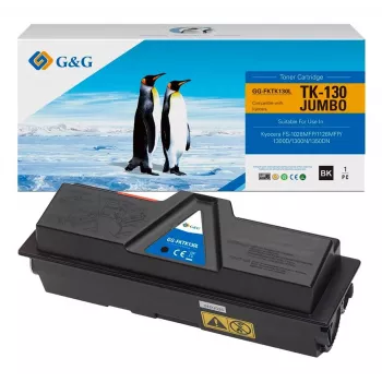 G&G XXL-värikasetti yhteensopiva Kyocera TK-130 kanssa (20363)
