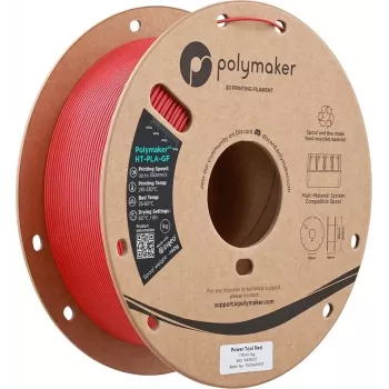 Polymaker HT-PLA-GF 1,75 mm Power Tool Red 1 kg - korkean lämpötilan lasikuitulujitettu PLA-filamentti