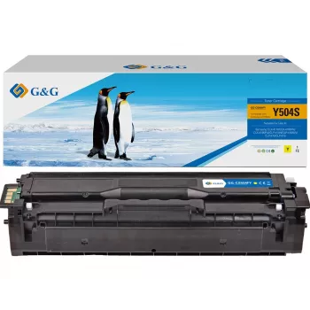 G&G yhteensopiva värikasetti Samsung CLT-Y504S / HP SU502A - keltainen, 1 800 sivua (14458)