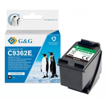 G&G yhteensopiva HP 336 XL musta mustepatruuna (C9362EE) - 19908