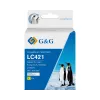 G&G yhteensopiva mustepatruuna Brother LC421Y keltainen (200 sivua) 20562