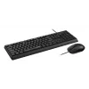 Rapoo NX1500 langallinen näppäimistö- ja hiirisarja, Full-Size QWERTZ, musta R-13100