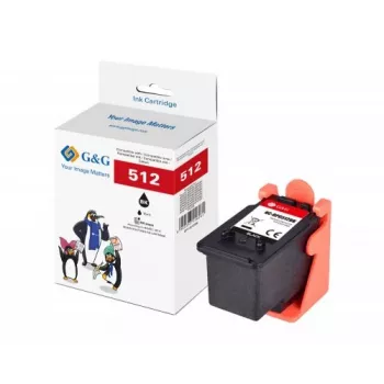 G&G Image yhteensopiva mustepatruuna Canon PG-512 musta (14687)