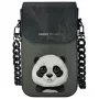 Nimmy Big Eyed Pet 2.0 Panda -puhelinlaukku - musta PU-nahka