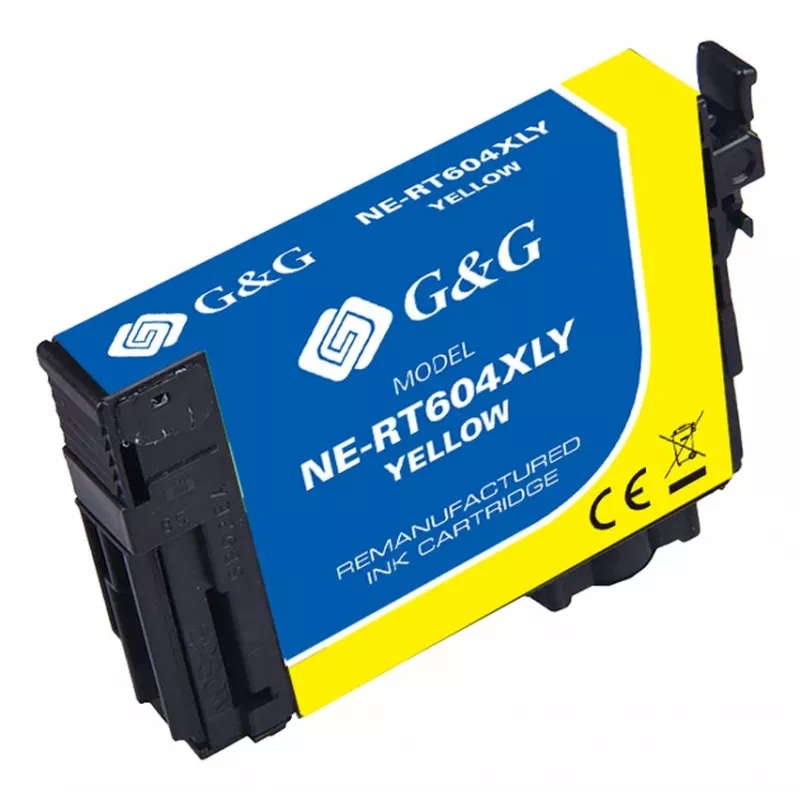 G&G yhteensopiva Epson 604XL keltainen mustekasetti (20551)