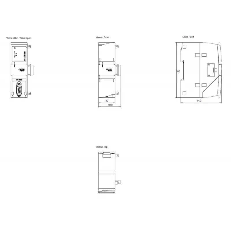 Siemens SIMATIC S7-1200 CM 1241 RS485 -tietoliikennemoduuli 6ES72411AH320XB0