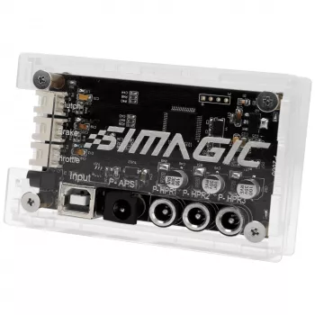 SIMAGIC Haptic Control Box (P2000-HCB) – 4-kanavainen haptinen palauteohjausyksikkö P2000-polkimille