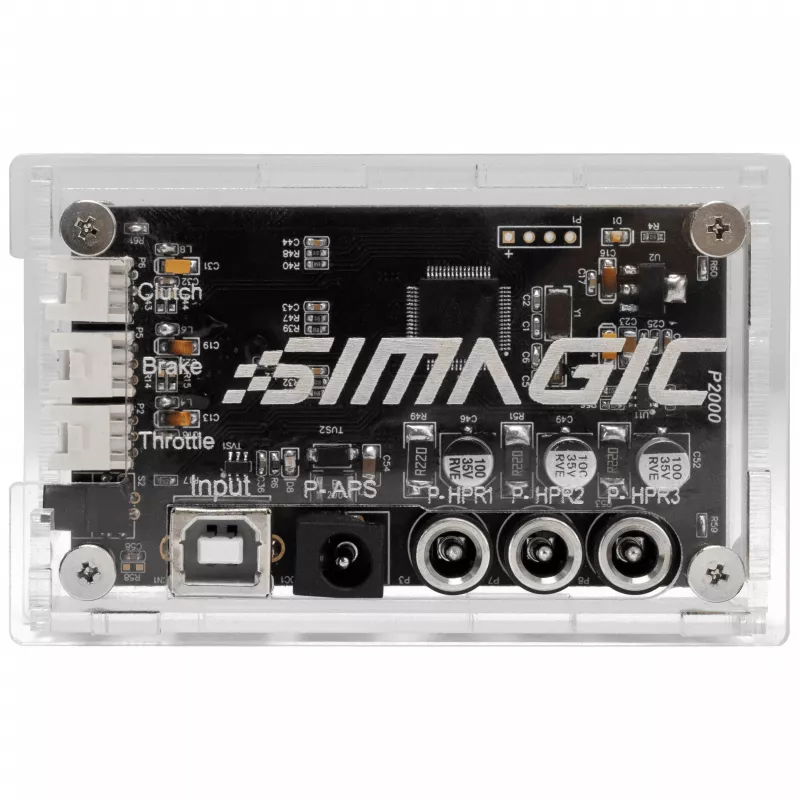 SIMAGIC Haptic Control Box (P2000-HCB) – 4-kanavainen haptinen palauteohjausyksikkö P2000-polkimille