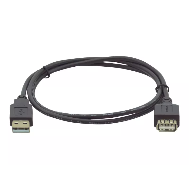 Kramer Electronics C-USB/AAE-3 USB 2.0 -jatkokaapeli, USB-A-pistoke USB-A-liitäntään, 0,9 m, valkoinen 96-02121003