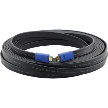 Kramer C-HM/HM/FLAT/ETH-6 litteä High-Speed-HDMI-kaapeli Ethernetillä, 1,8 m, musta 97-01014006