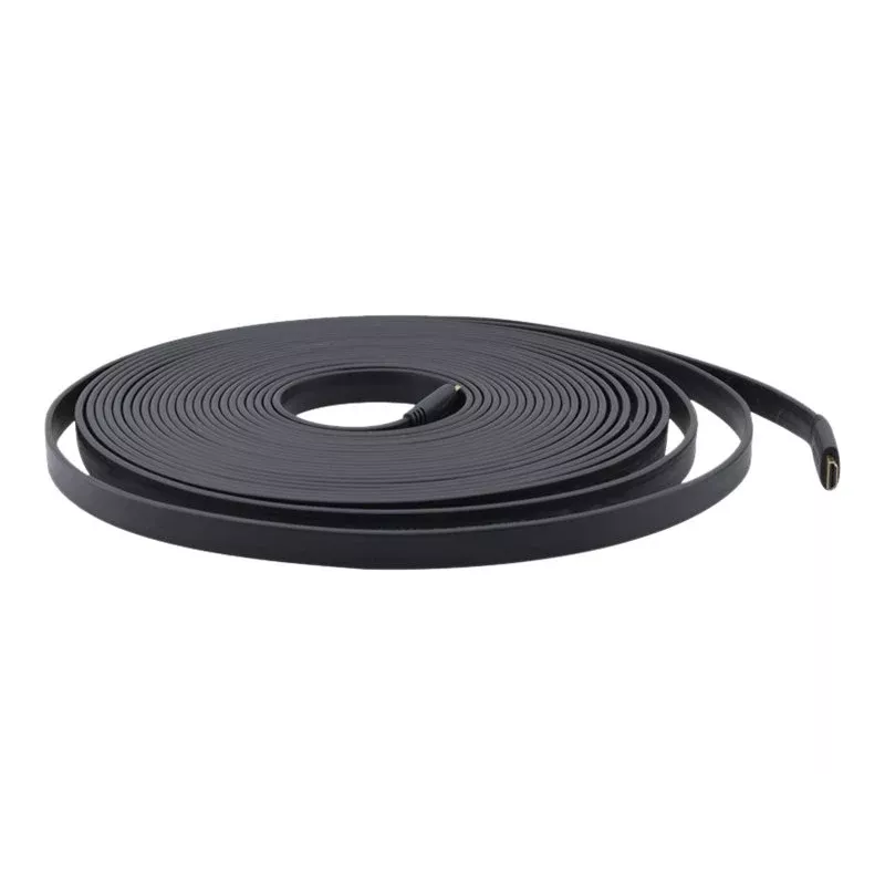 Kramer C-HM/HM/FLAT/ETH-6 litteä High-Speed-HDMI-kaapeli Ethernetillä, 1,8 m, musta 97-01014006