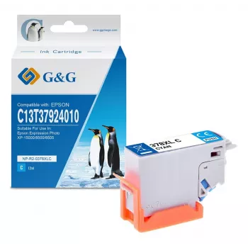 G&G XL keltainen mustepatruuna yhteensopiva Epson 378XL (C13T37944010) – suurikapasiteettinen 830 sivua 15182